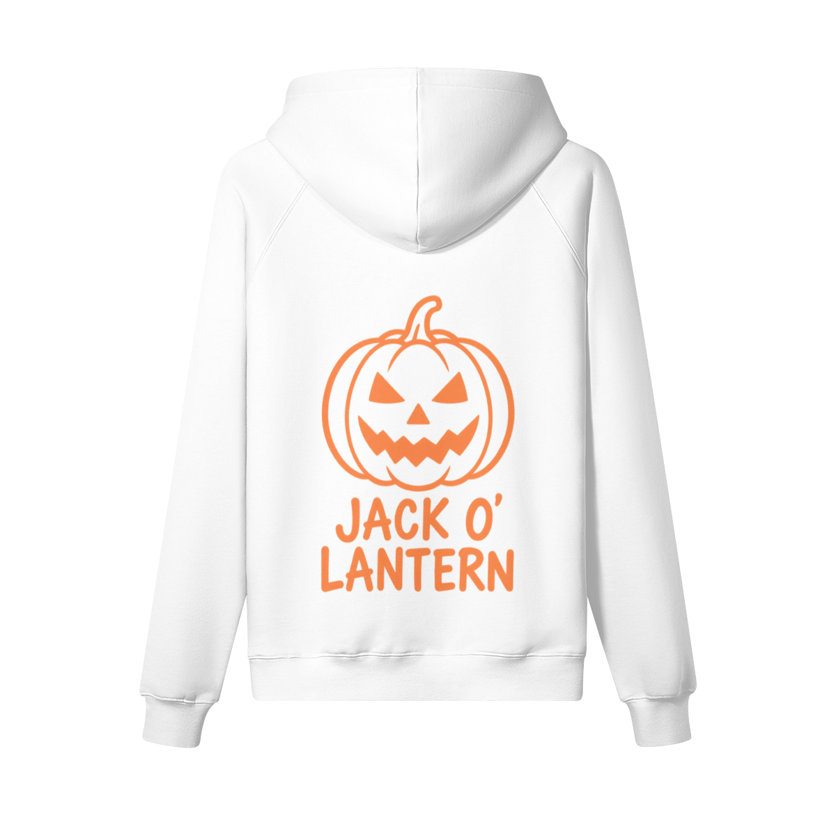 Jack O Lantern Heavyweight Hoodie in White - Staten Island Fits