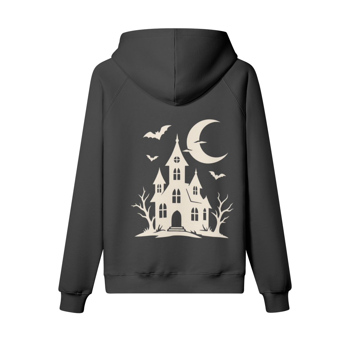 Spooky Castle Heavyweight Hoodie in Black - Staten Island Fits