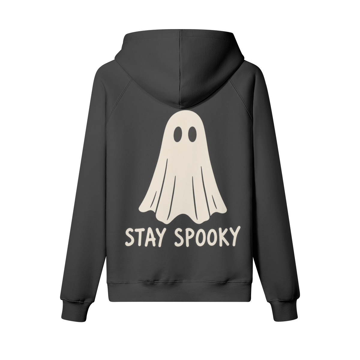 Stay Spooky Heavyweight Hoodie in Black - Staten Island Fits