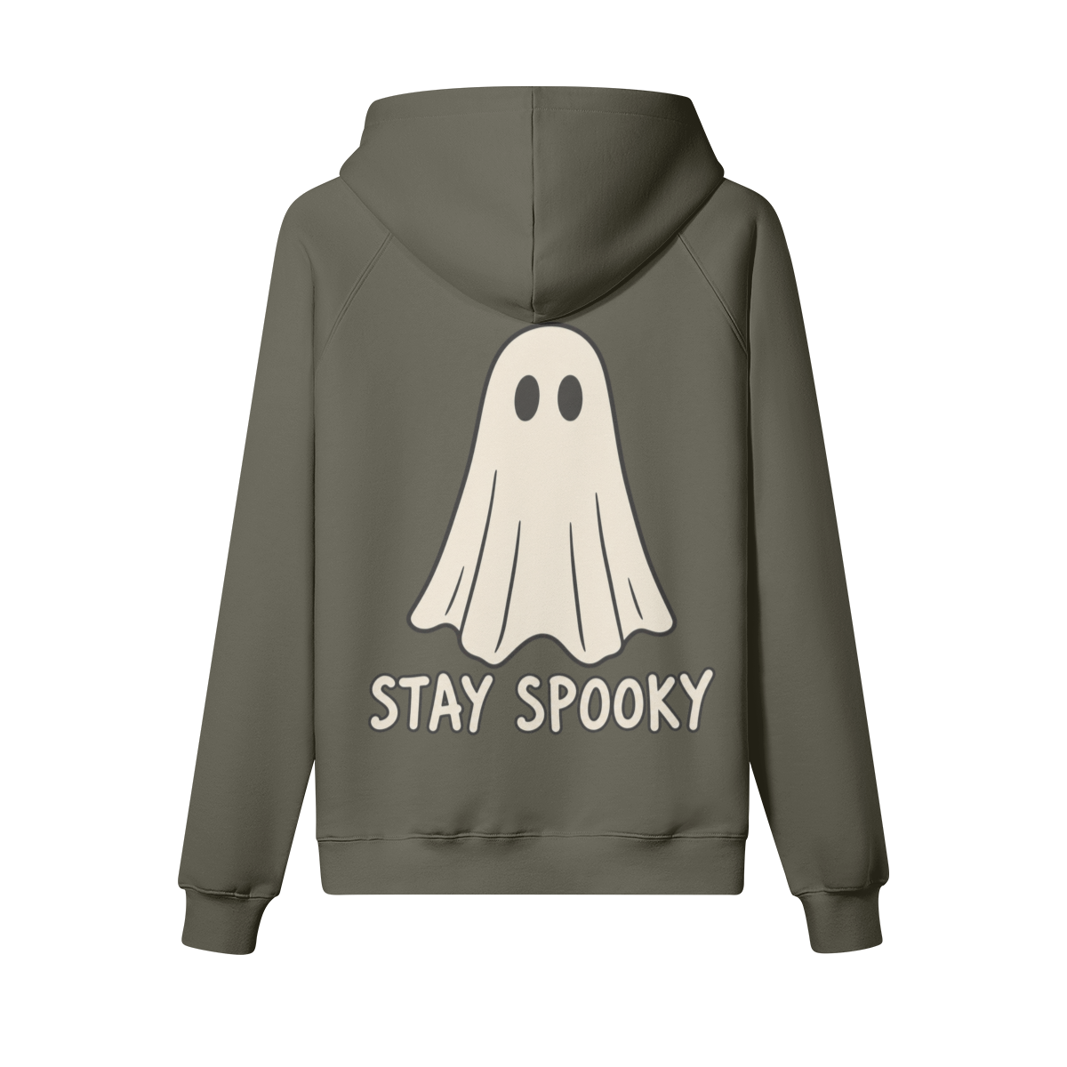 Stay Spooky Heavyweight Hoodie in Charcoal Grey - Staten Island Fits