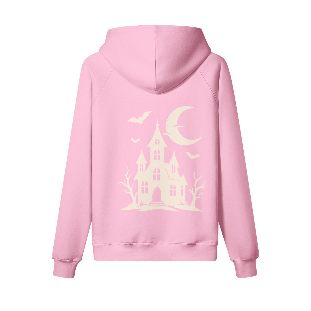 Spooky Castle Heavyweight Hoodie in Pink - Staten Island Fits