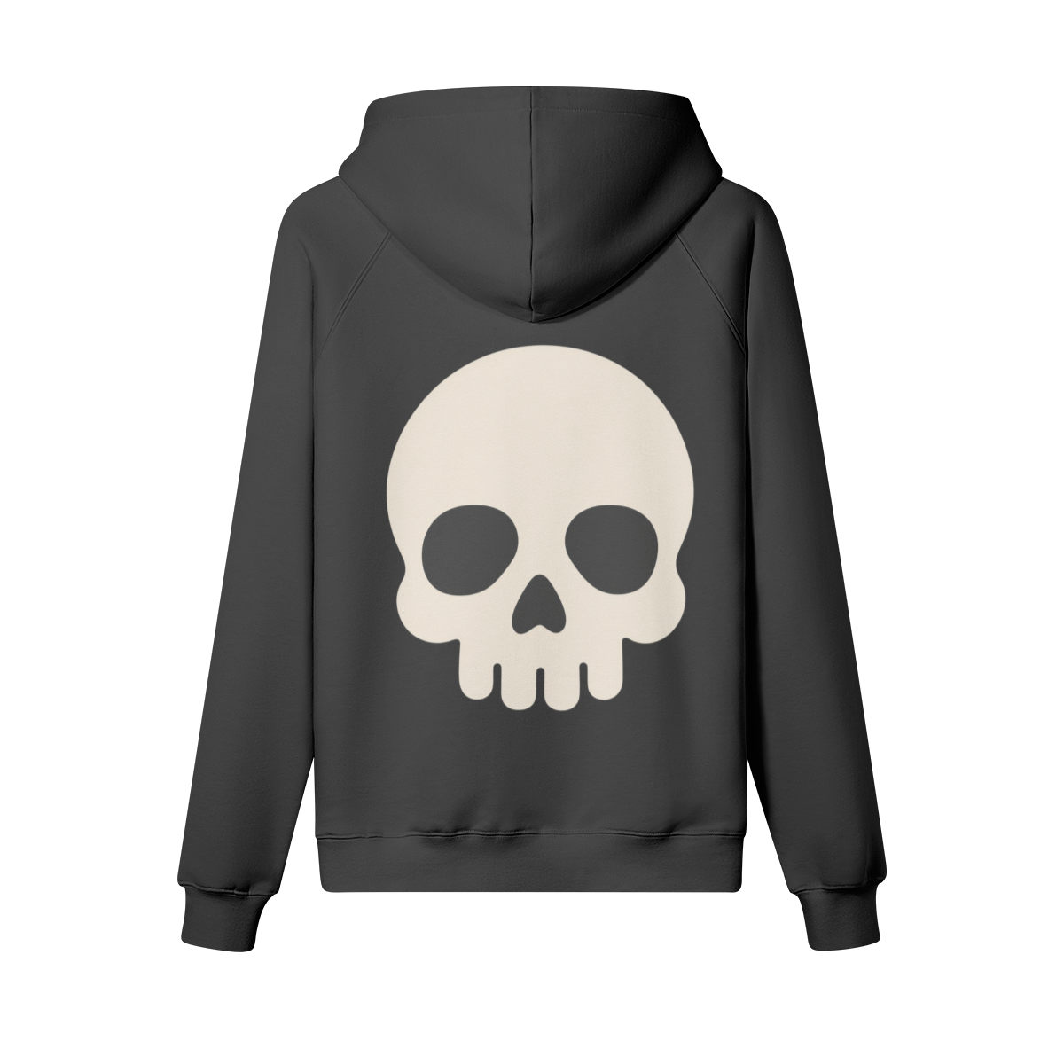 Simple Skull Heavyweight Hoodie in Black - Staten Island Fits
