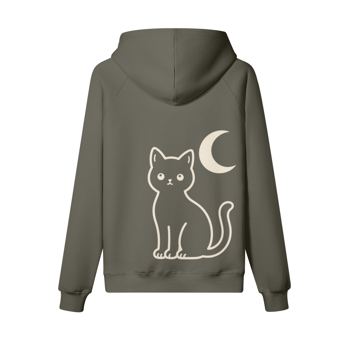 Black Cat Heavyweight Hoodie in Charcoal Grey - Staten Island Fits