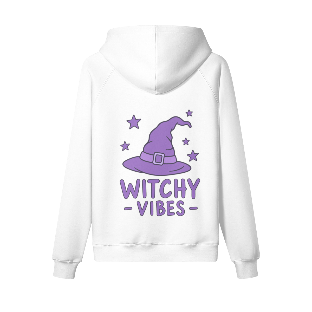Witchy Vibe Heavyweight Hoodie in White - Staten Island Fits