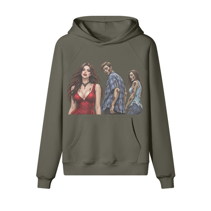 Look Back Meme Halloween Hoodie in heavy cotton fleece — view 5 | Staten Island Fits