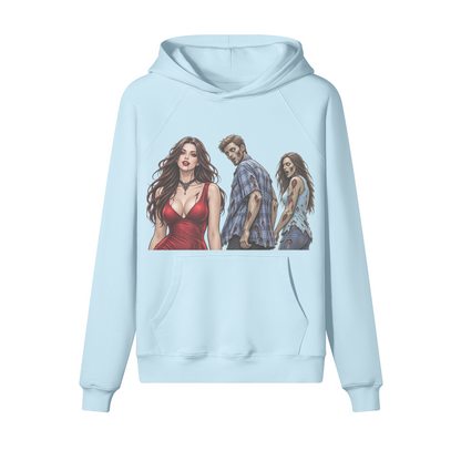 Look Back Meme Halloween Hoodie in heavy cotton fleece — view 13 | Staten Island Fits