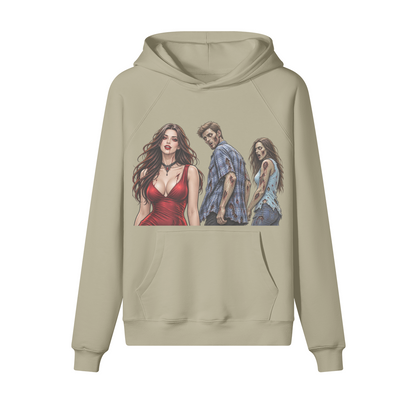 Look Back Meme Halloween Hoodie in heavy cotton fleece — view 12 | Staten Island Fits