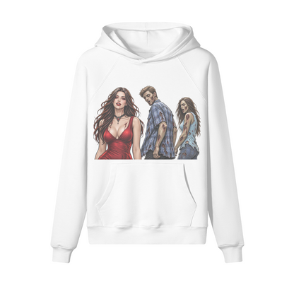 Look Back Meme Halloween Hoodie in heavy cotton fleece — view 8 | Staten Island Fits