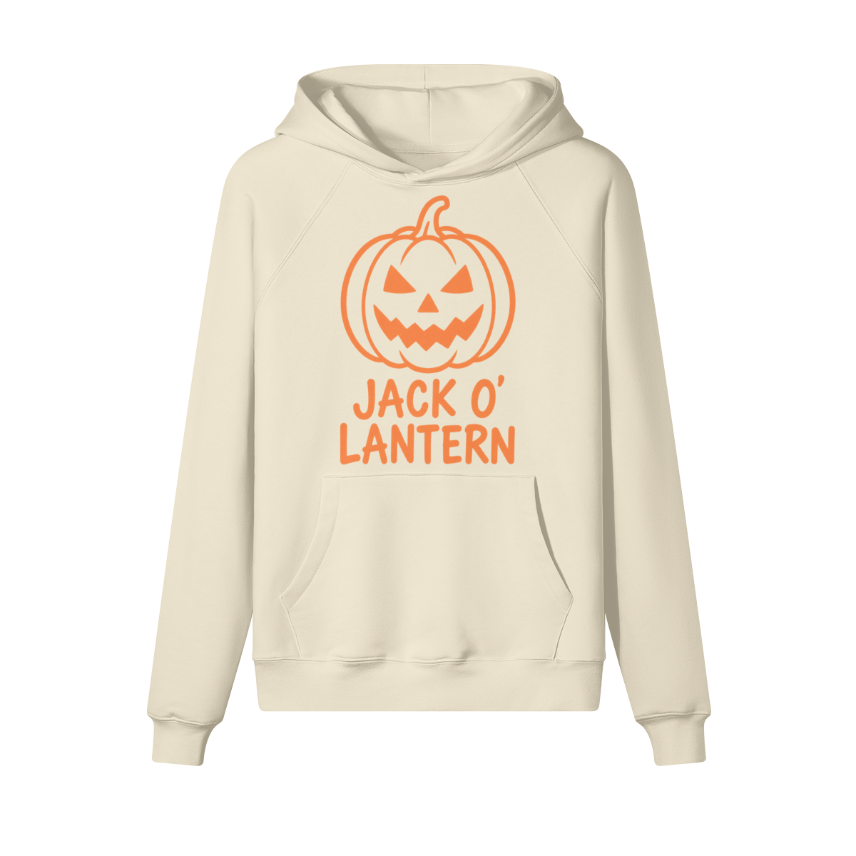 Jack O'Lantern Halloween Hoodie in heavy cotton fleece — view 3 | Staten Island Fits