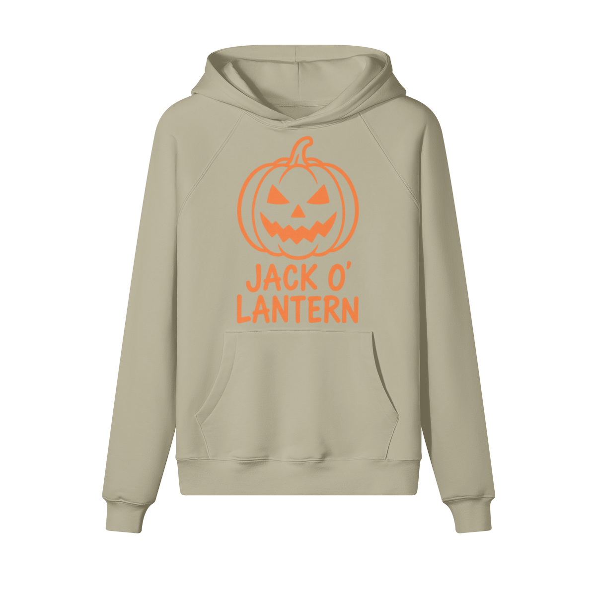 Jack O'Lantern Halloween Hoodie in heavy cotton fleece — view 5 | Staten Island Fits