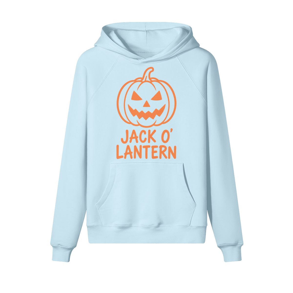 Jack O'Lantern Halloween Hoodie in heavy cotton fleece — view 6 | Staten Island Fits