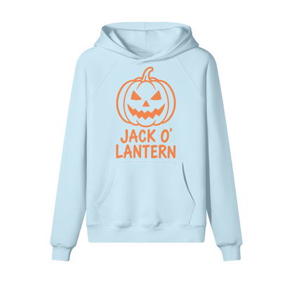 Jack O'Lantern Halloween Hoodie in heavy cotton fleece — view 6 | Staten Island Fits