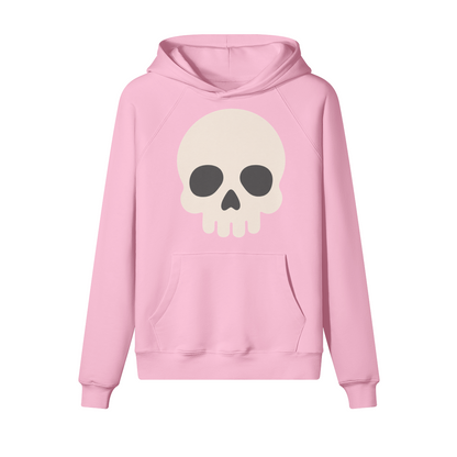 Simple Skull Halloween Hoodie in heavy cotton fleece — view 4 | Staten Island Fits