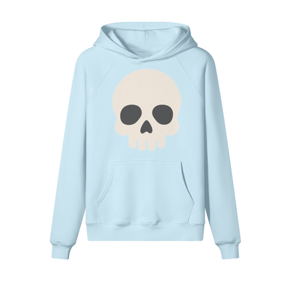 Simple Skull Halloween Hoodie in heavy cotton fleece — view 9 | Staten Island Fits