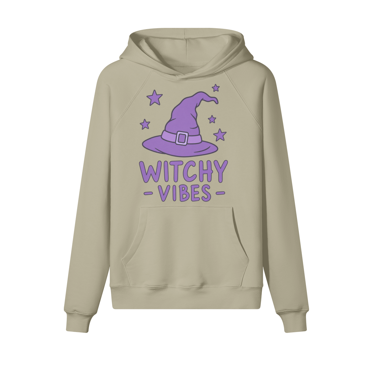 Witchy Vibes Halloween Hoodie in heavy cotton fleece — view 5 | Staten Island Fits