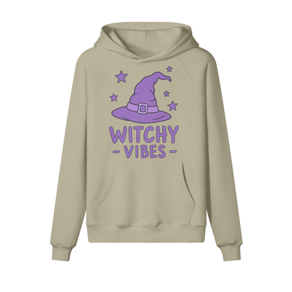 Witchy Vibes Halloween Hoodie in heavy cotton fleece — view 5 | Staten Island Fits