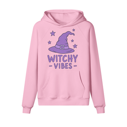 Witchy Vibes Halloween Hoodie in heavy cotton fleece — view 7 | Staten Island Fits