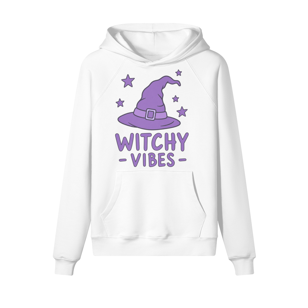 Witchy Vibes Halloween Hoodie in heavy cotton fleece — view 9 | Staten Island Fits