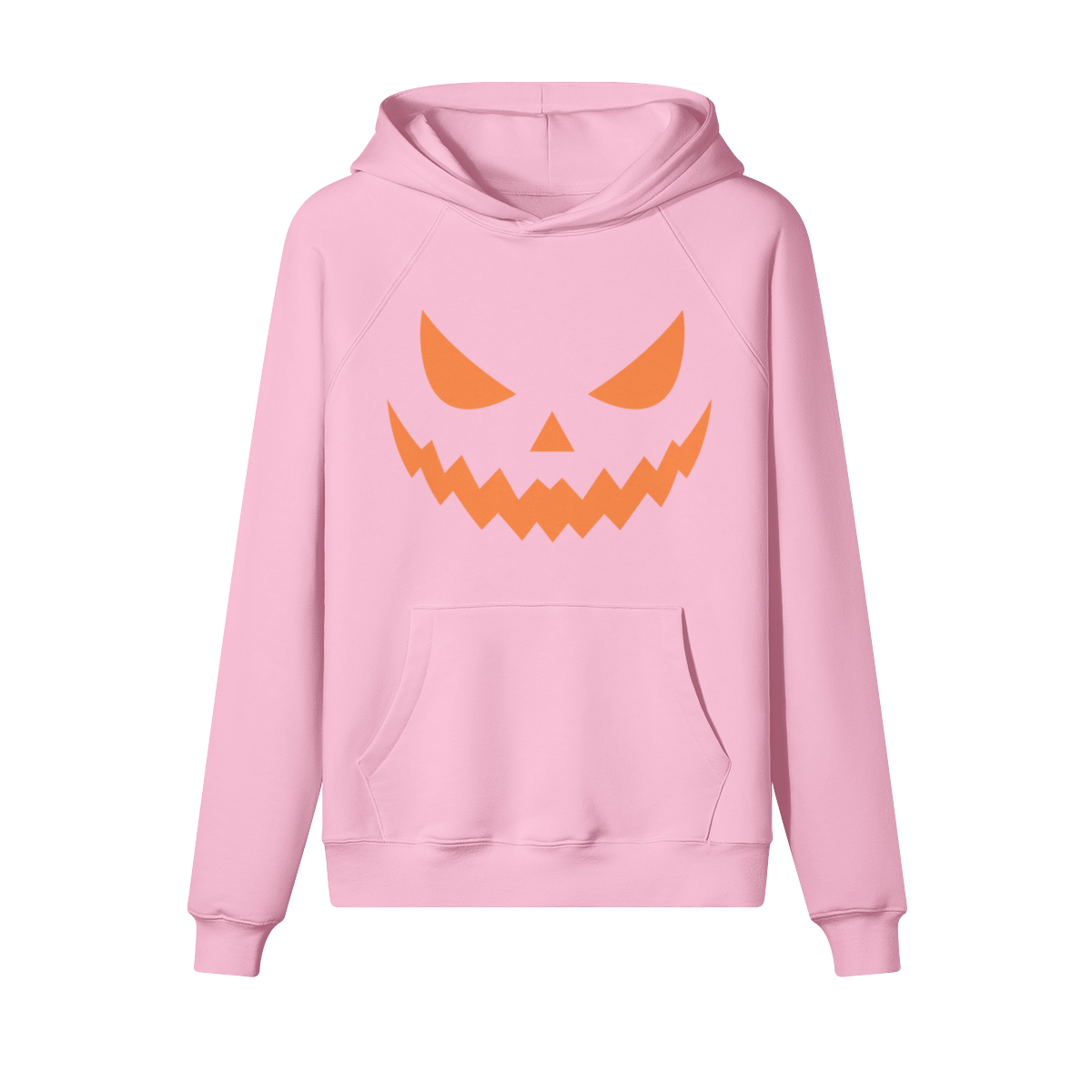 Creepy Smile Halloween Hoodie in heavy cotton fleece — view 7 | Staten Island Fits