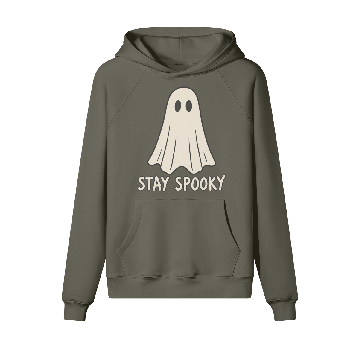 Stay Spooky Halloween Hoodie in heavy cotton fleece — view 4 | Staten Island Fits