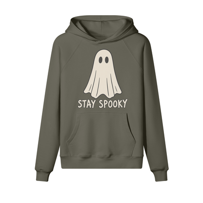 Stay Spooky Halloween Hoodie in heavy cotton fleece — view 12 | Staten Island Fits