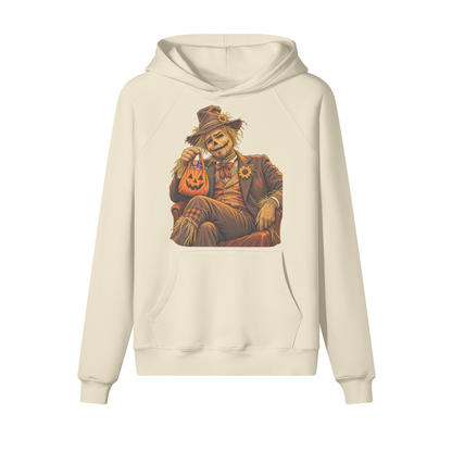 Scarecrow Halloween Hoodie in heavy cotton fleece — view 3 | Staten Island Fits