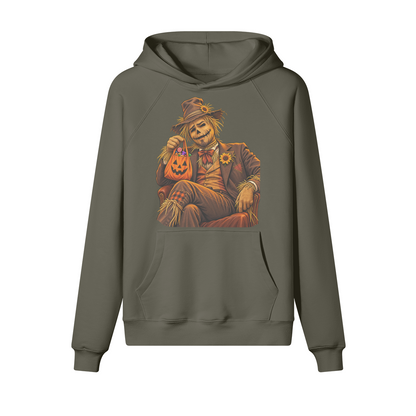 Scarecrow Halloween Hoodie in heavy cotton fleece — view 12 | Staten Island Fits