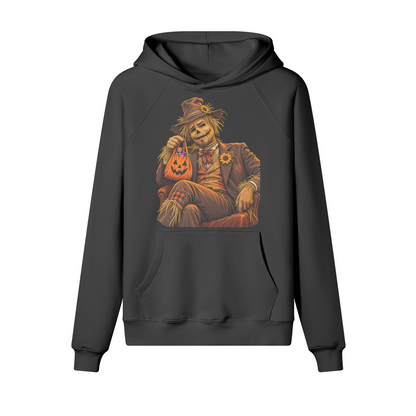 Scarecrow Halloween Hoodie in heavy cotton fleece — view 10 | Staten Island Fits