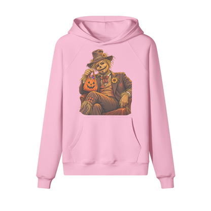 Scarecrow Halloween Hoodie in heavy cotton fleece — view 7 | Staten Island Fits