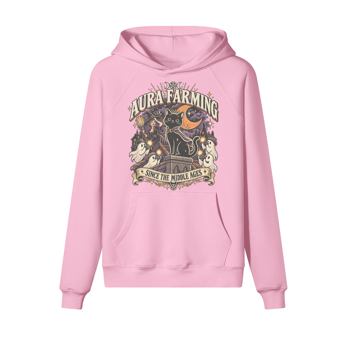 Aura Farming Halloween Hoodie in heavy cotton fleece — view 7 | Staten Island Fits