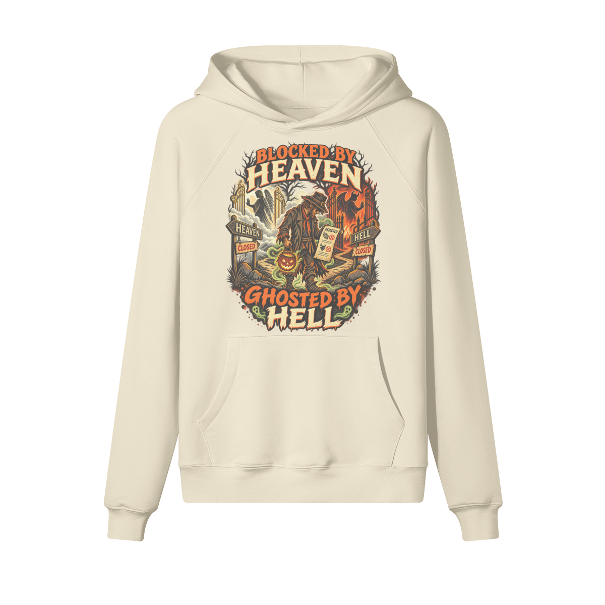 Limbo Halloween Hoodie in heavy cotton fleece — view 3 | Staten Island Fits