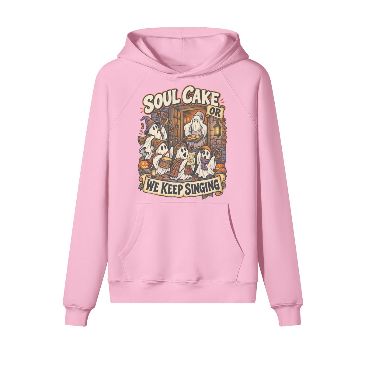 Soul Cake Halloween Hoodie in heavy cotton fleece — view 7 | Staten Island Fits