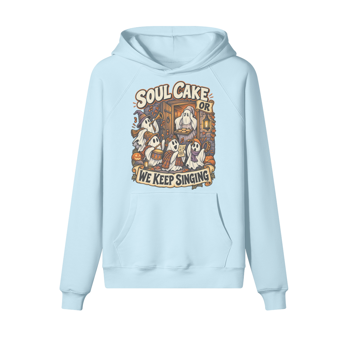 Soul Cake Halloween Hoodie in heavy cotton fleece — view 6 | Staten Island Fits