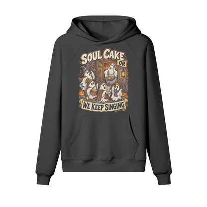 Soul Cake Halloween Hoodie in heavy cotton fleece — view 10 | Staten Island Fits