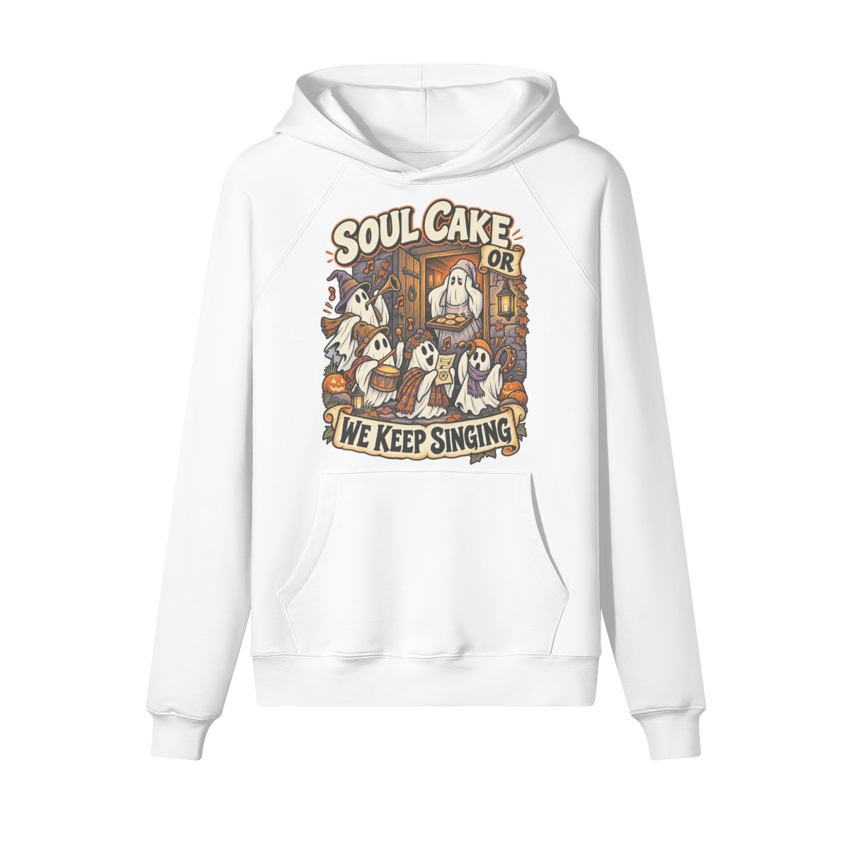 Soul Cake Halloween Hoodie in heavy cotton fleece — view 9 | Staten Island Fits