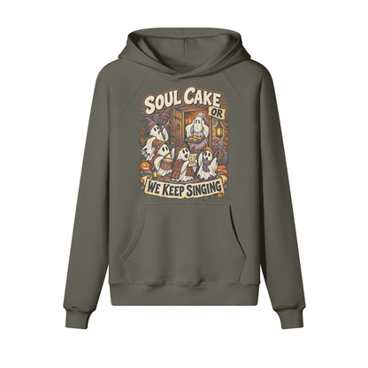 Soul Cake Halloween Hoodie in heavy cotton fleece — view 12 | Staten Island Fits