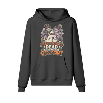 Group Chat Halloween Hoodie in heavy cotton fleece — view 10 | Staten Island Fits