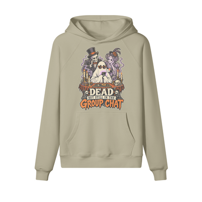 Group Chat Halloween Hoodie in heavy cotton fleece — view 5 | Staten Island Fits