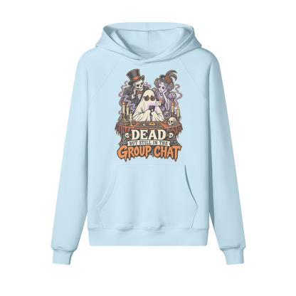 Group Chat Halloween Hoodie in heavy cotton fleece — view 6 | Staten Island Fits