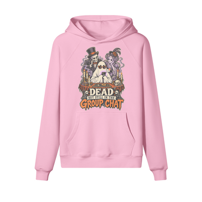 Group Chat Halloween Hoodie in heavy cotton fleece — view 15 | Staten Island Fits